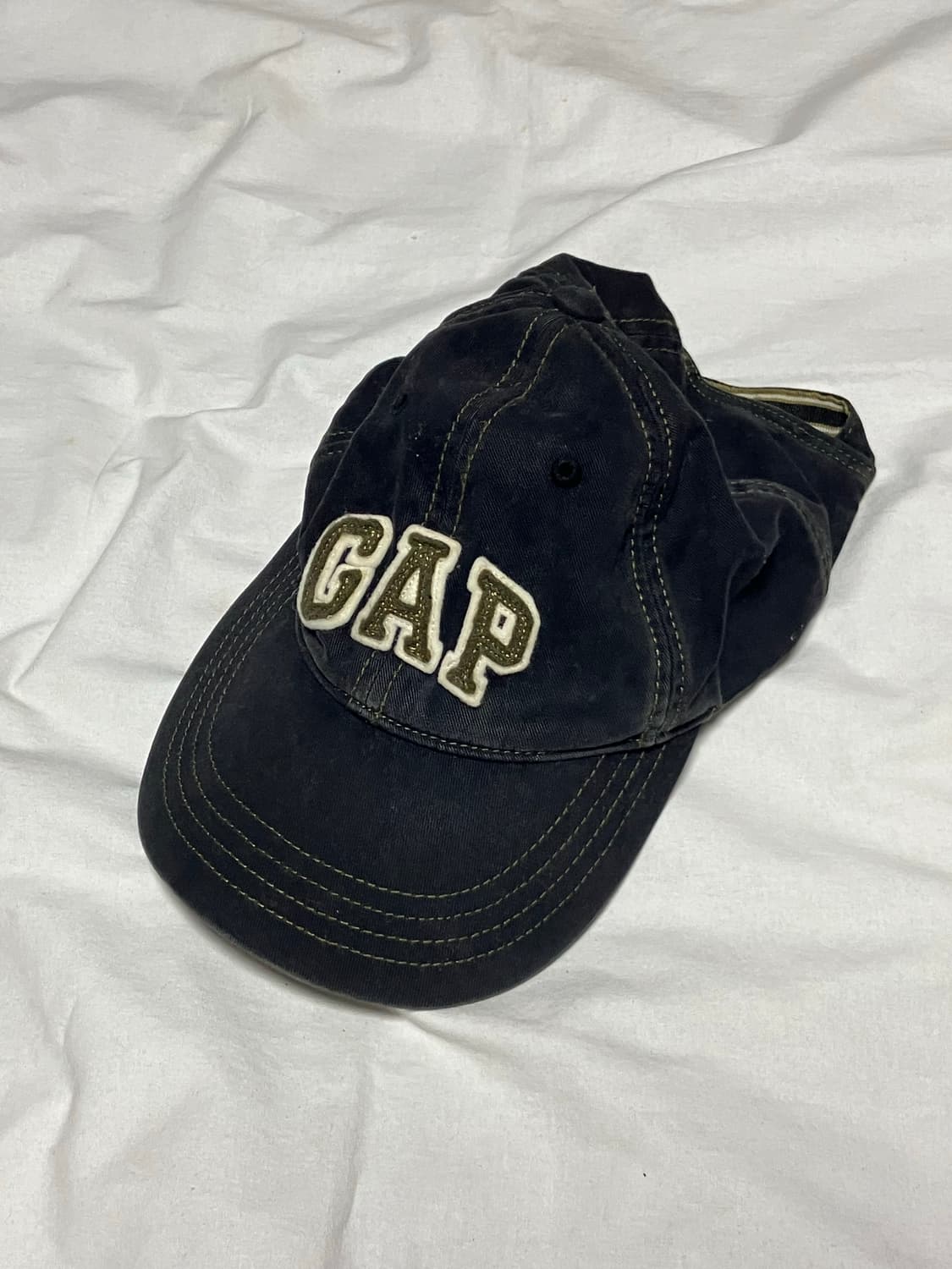00s 빈티지 GAP 갭 볼록로고 모자 워시드 블랙 상품이미지1