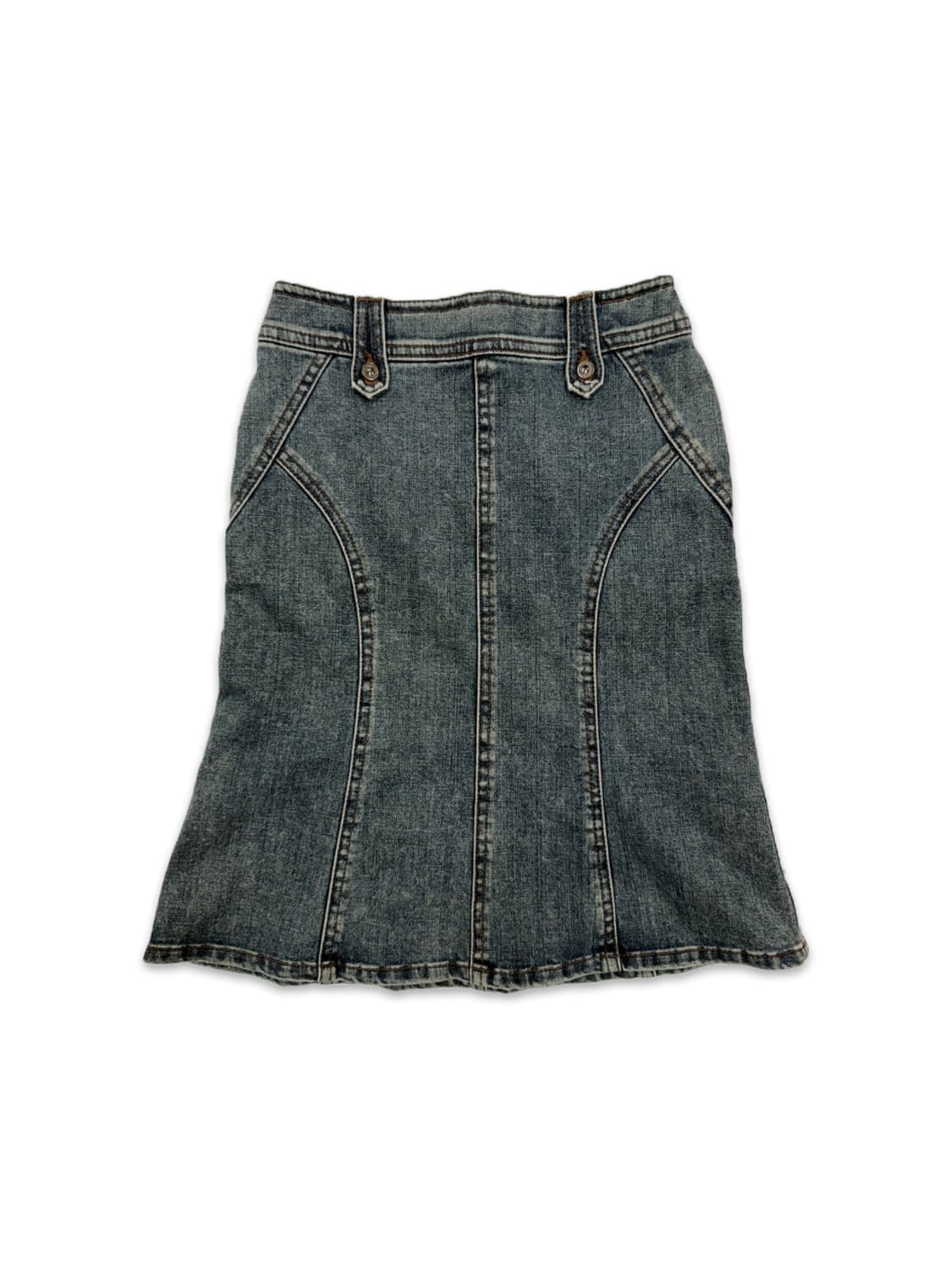 빈티지 KUMIKYOKU 디테일 데님 미디 스커트 상품이미지5