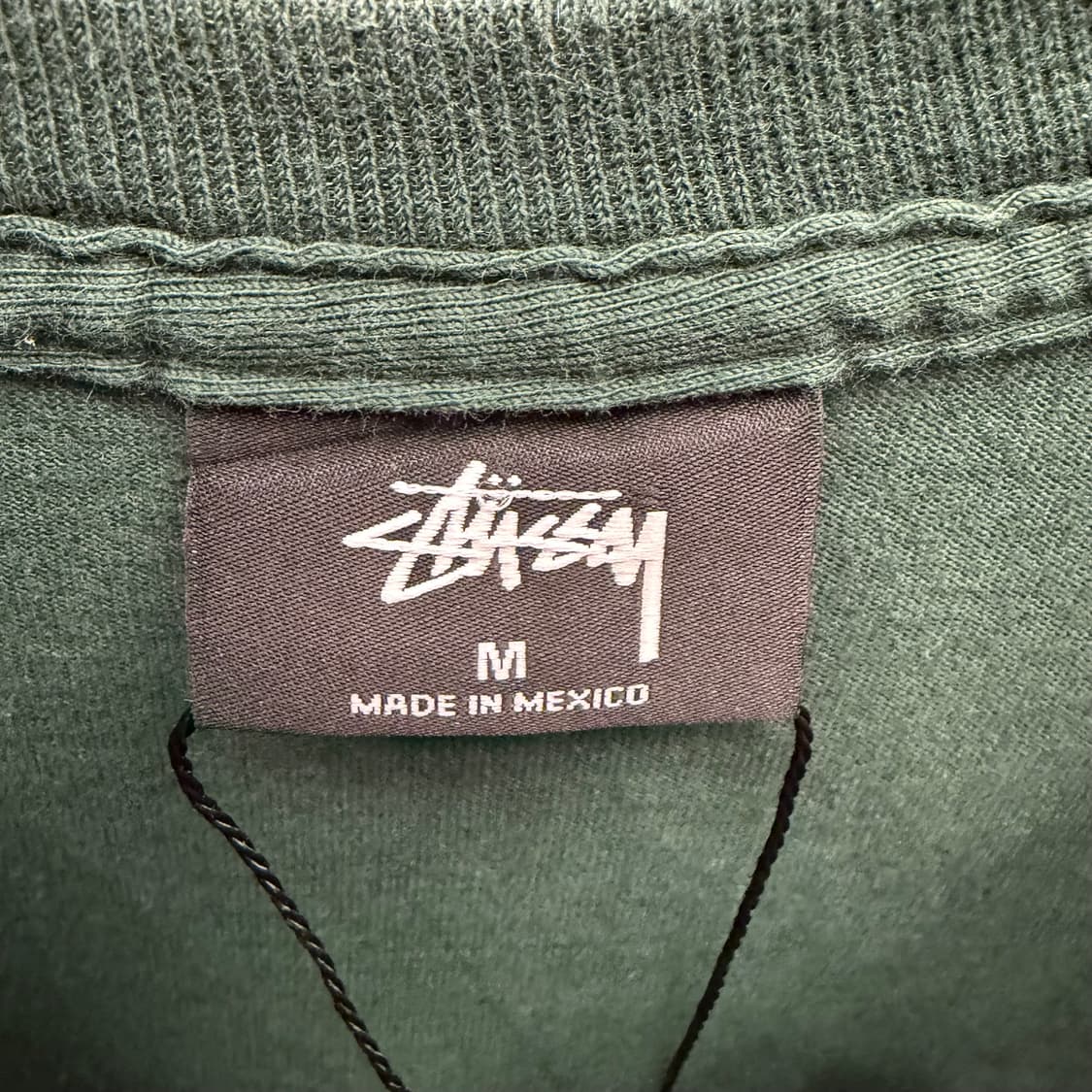 스투시 베이직 빅 로고 그린 롱슬리브 M 상품이미지7