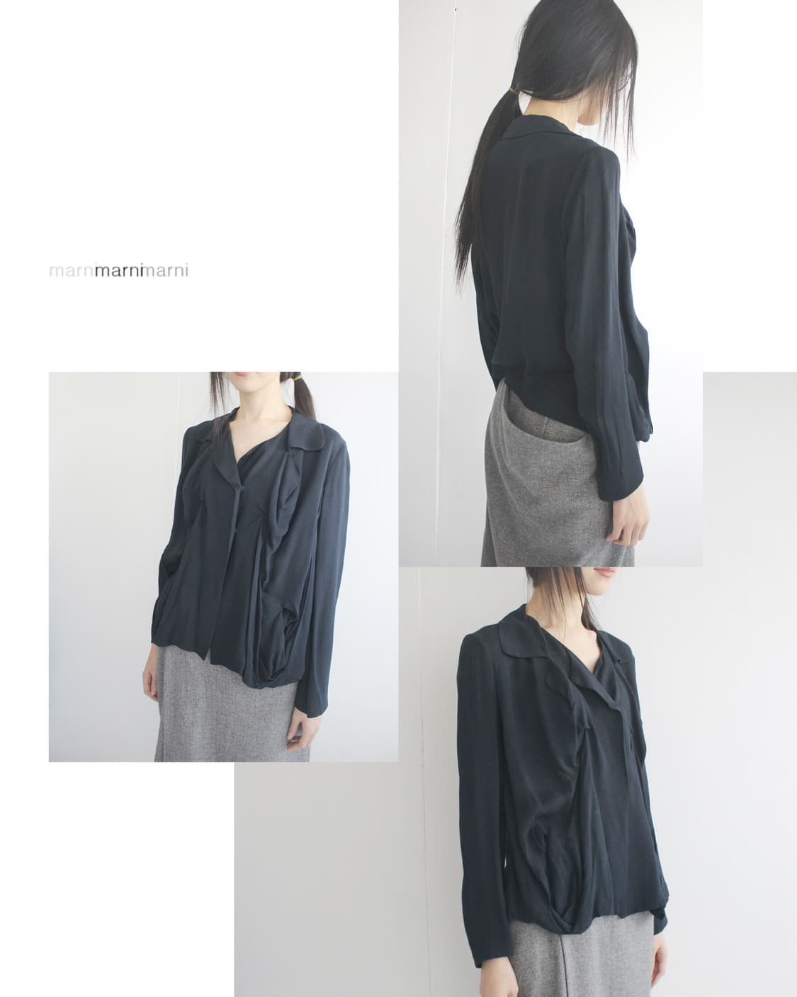 marni drape viscose blouse jacket 상품이미지3