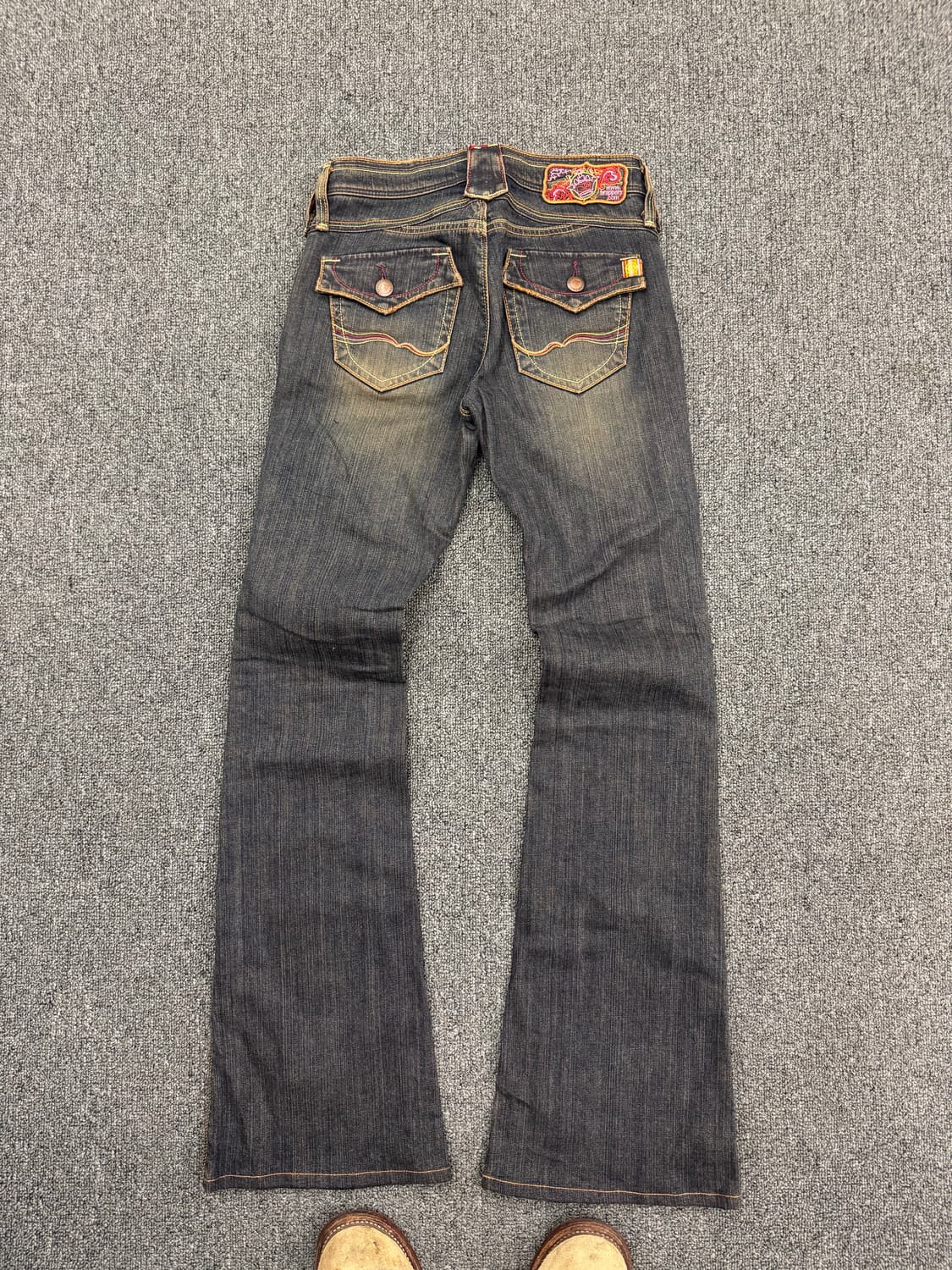 Brappers 빈티지 여성 전면 포켓 플레어진 상품이미지5