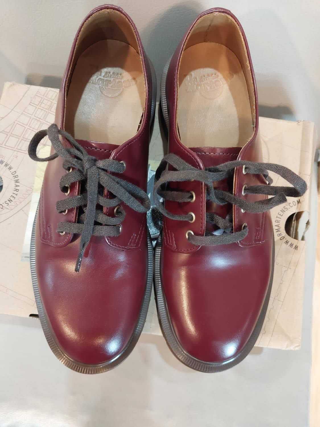 닥터마틴 4홀 스미스 옥스블러드 컬러 빈티지 스무스 더비슈즈 구두 상품이미지8