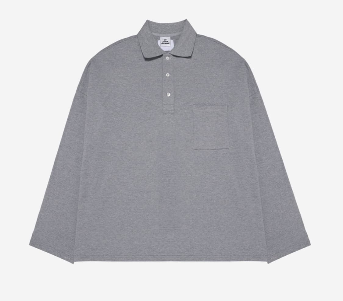 Kamien x MJD OVERSIZED POLO GRAY 상품이미지1