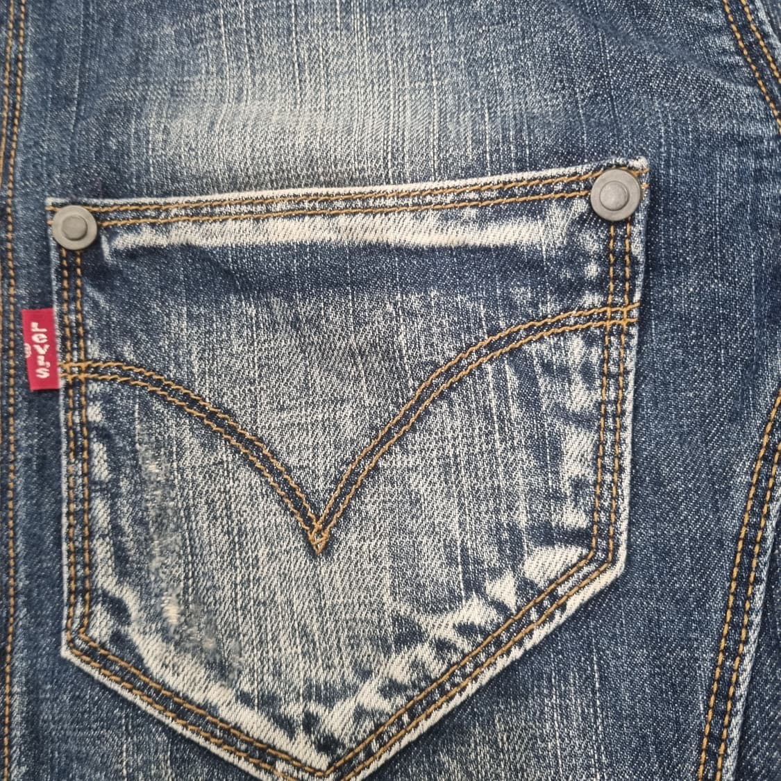 일본빈티지  리바이스 엔지니어드진 데님 자켓M 국매발매판 청바지 상품이미지3
