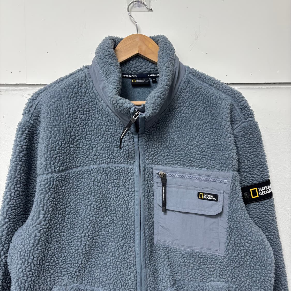 내셔널지오그래픽 블루 플리스 자켓 상품이미지2