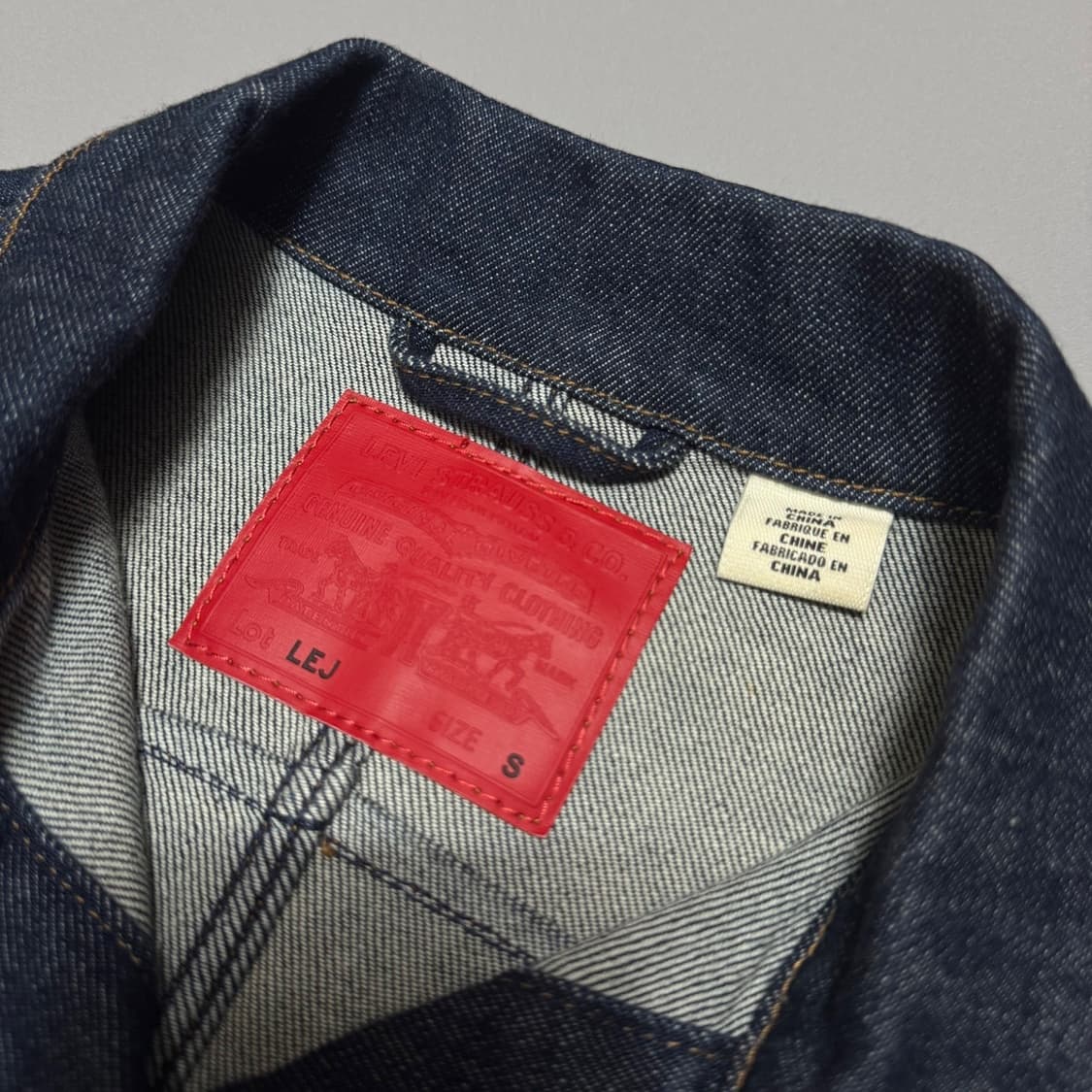 리바이스 인디고블루 코튼 혼방 LEJ 엔지니어드 쇼트 트러커 자켓 상품이미지3