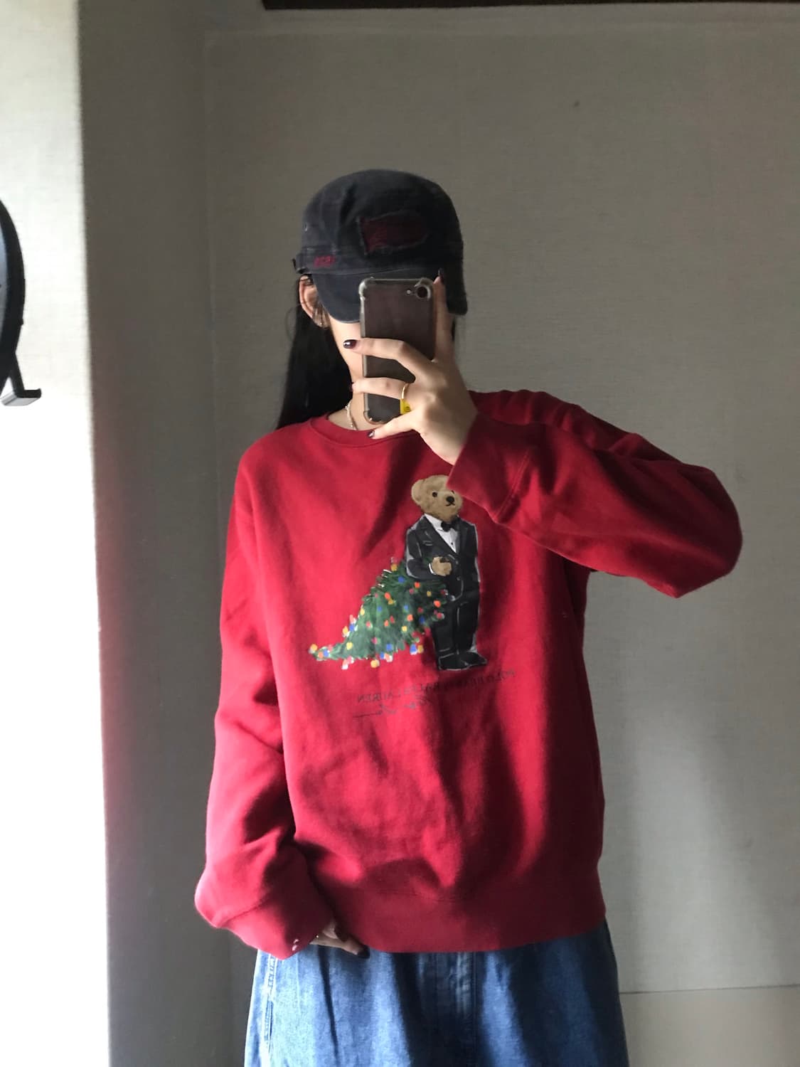 폴로 크리스마스 신사베어 맨투맨 상품이미지5