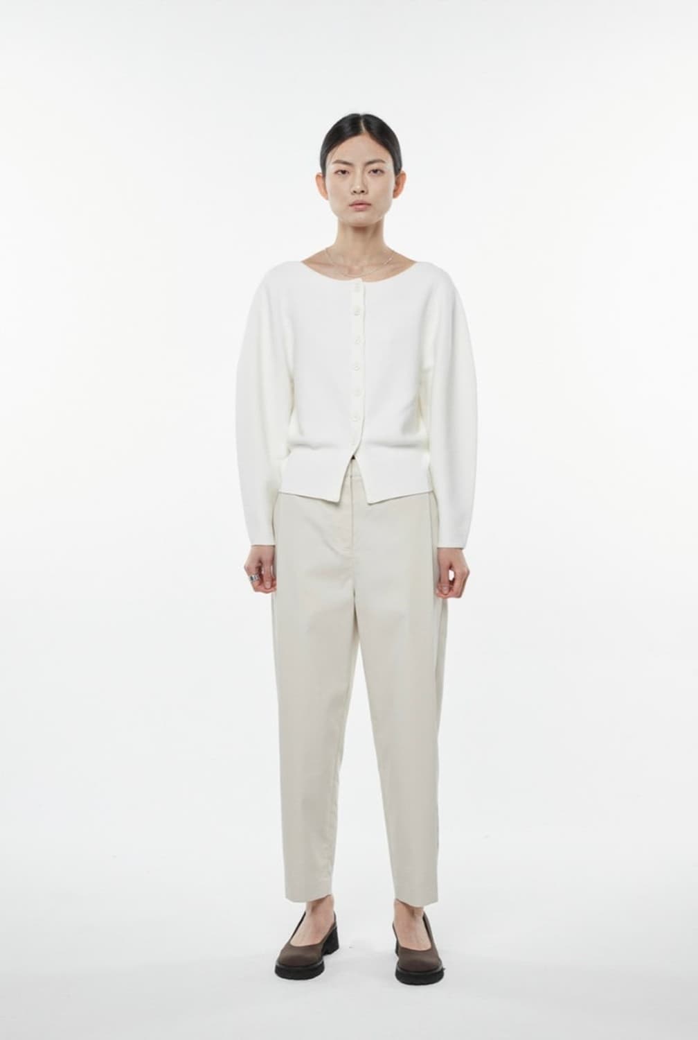 AMOMENTO 아모멘토 스냅 가르송팬츠 블랙 L 상품이미지10