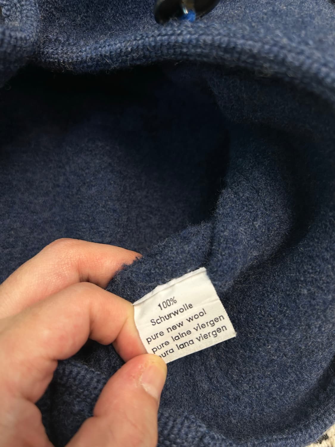 빈티지 블루 울코트 상품이미지8