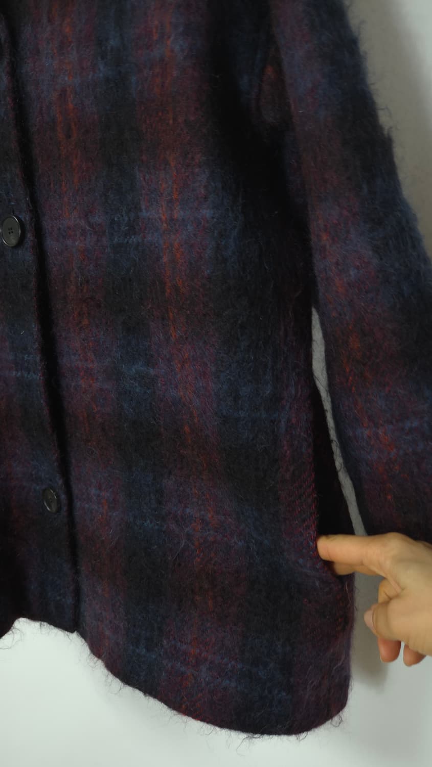 바네사브루노 모헤어 체크 자켓 코트 S 사이즈 상품이미지7