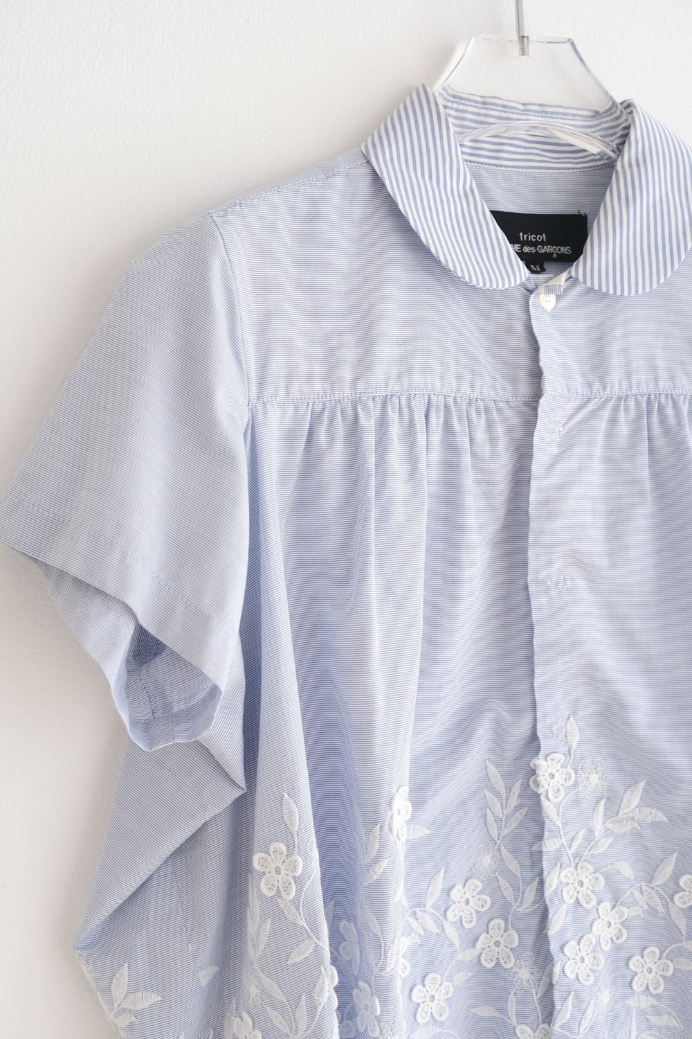Flower embroidered stripe top 상품이미지6