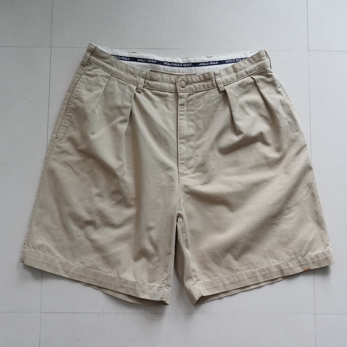 90s 폴로 골프 클래식 MADE IN USA 투턱 치노 반바지 3 상품이미지1