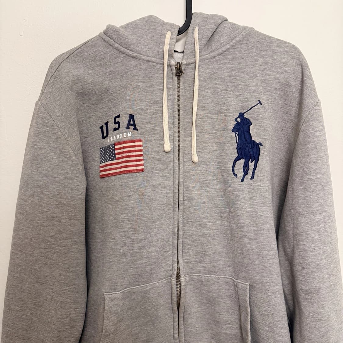 폴로 랄프로렌 빅포니 성조기 후드 집업 상품이미지3