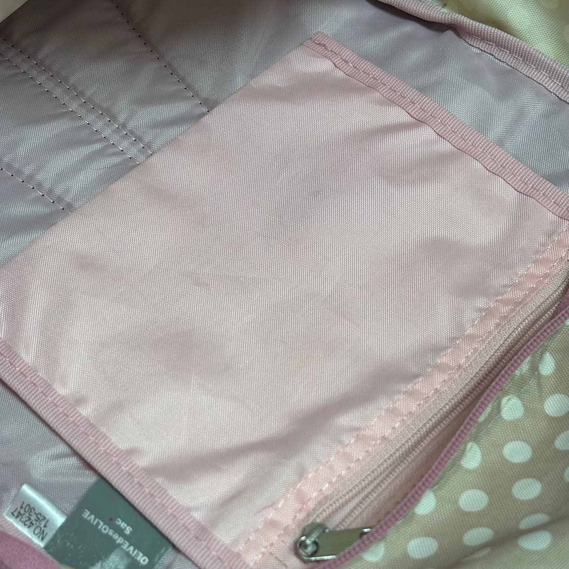 Olive des olive 밀크티 베이지 도트 백팩 상품이미지8