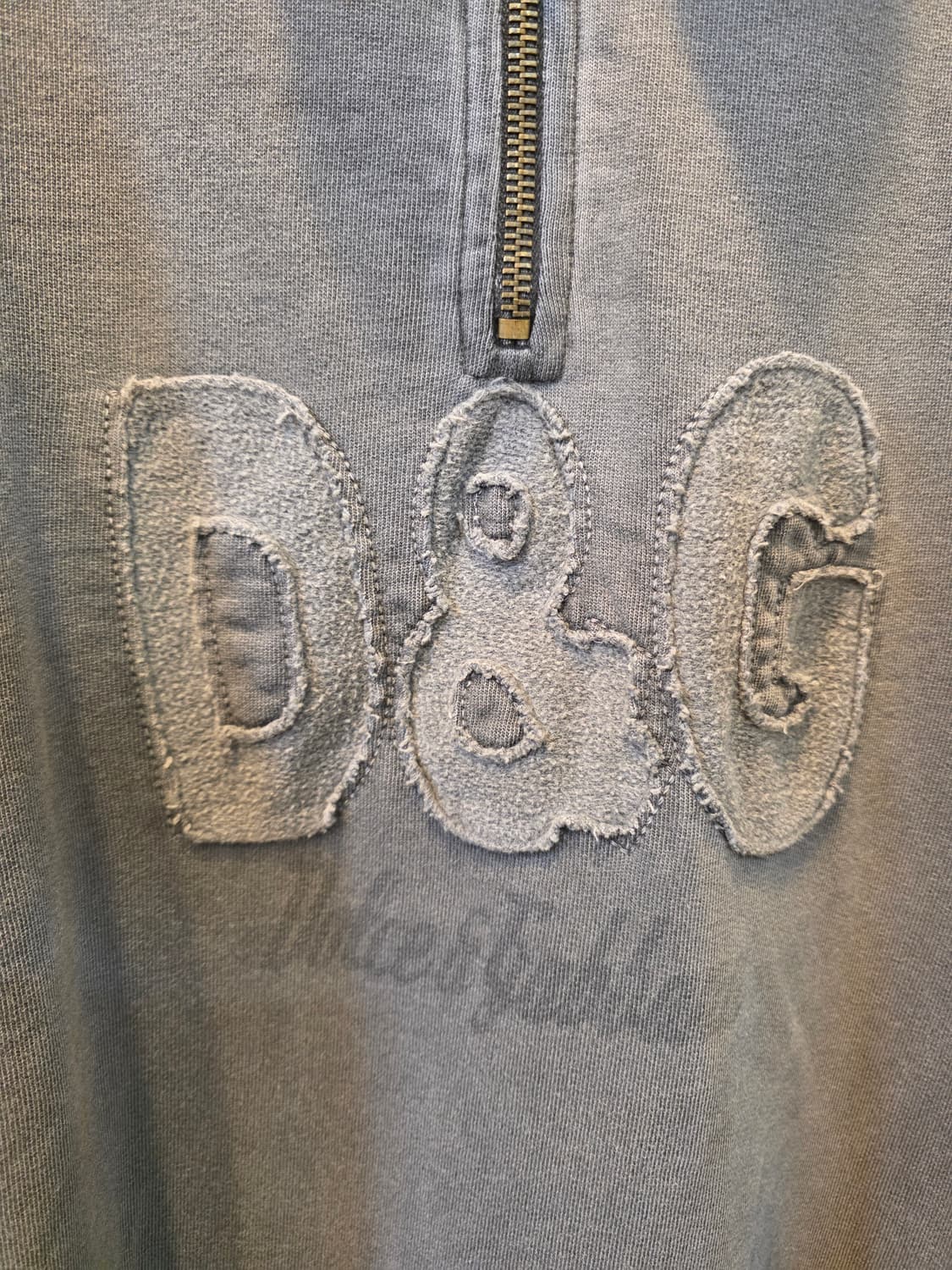 D&G 빈티지 그레이 하프집업 M 상품이미지4