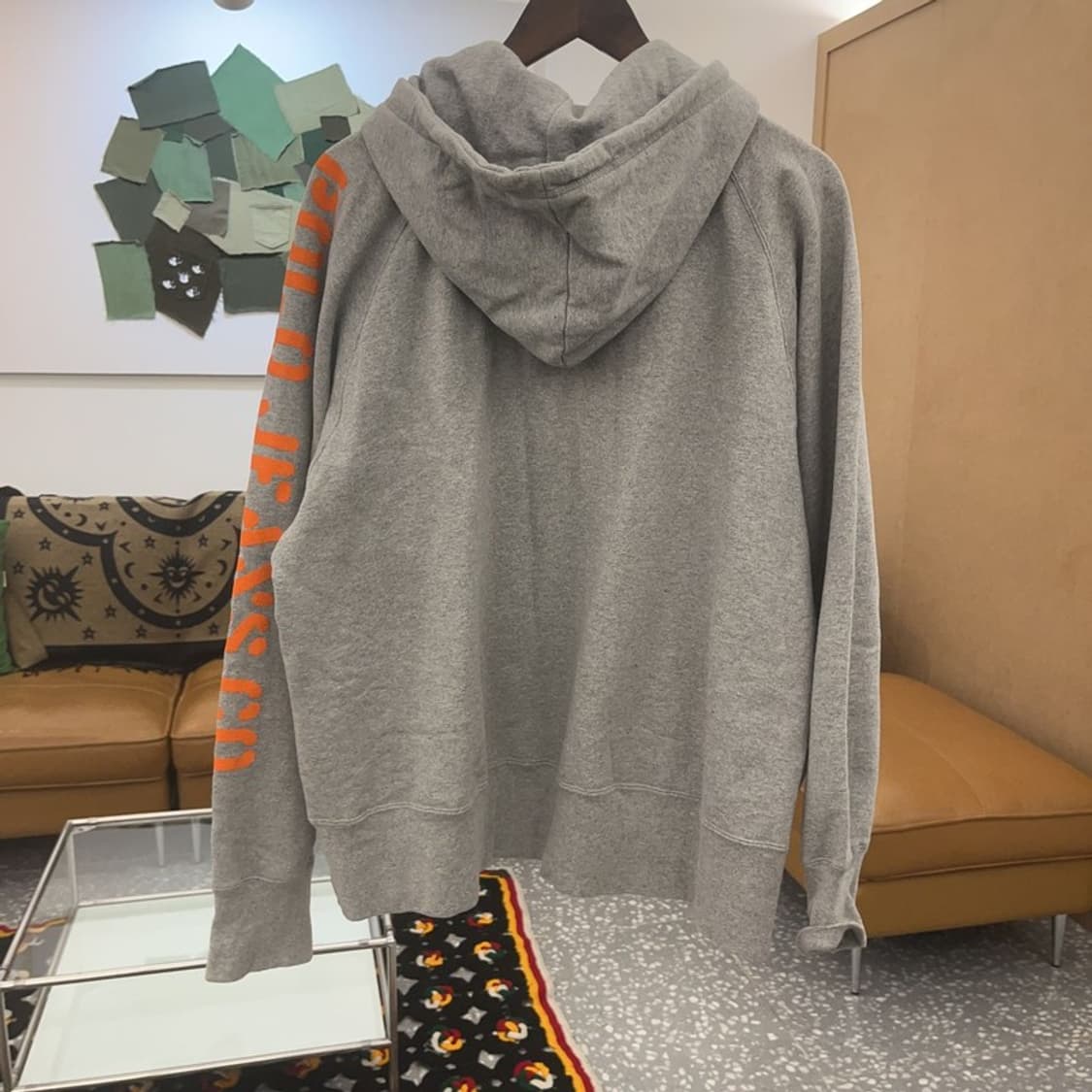 폴로 랄프로렌 올드스쿨 오렌지 슬리브로고 기모 후드티 105 C07247 상품이미지4