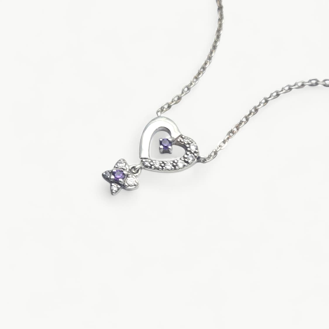 안나수이 하트 나비 펜던트 실버 목걸이 상품이미지6