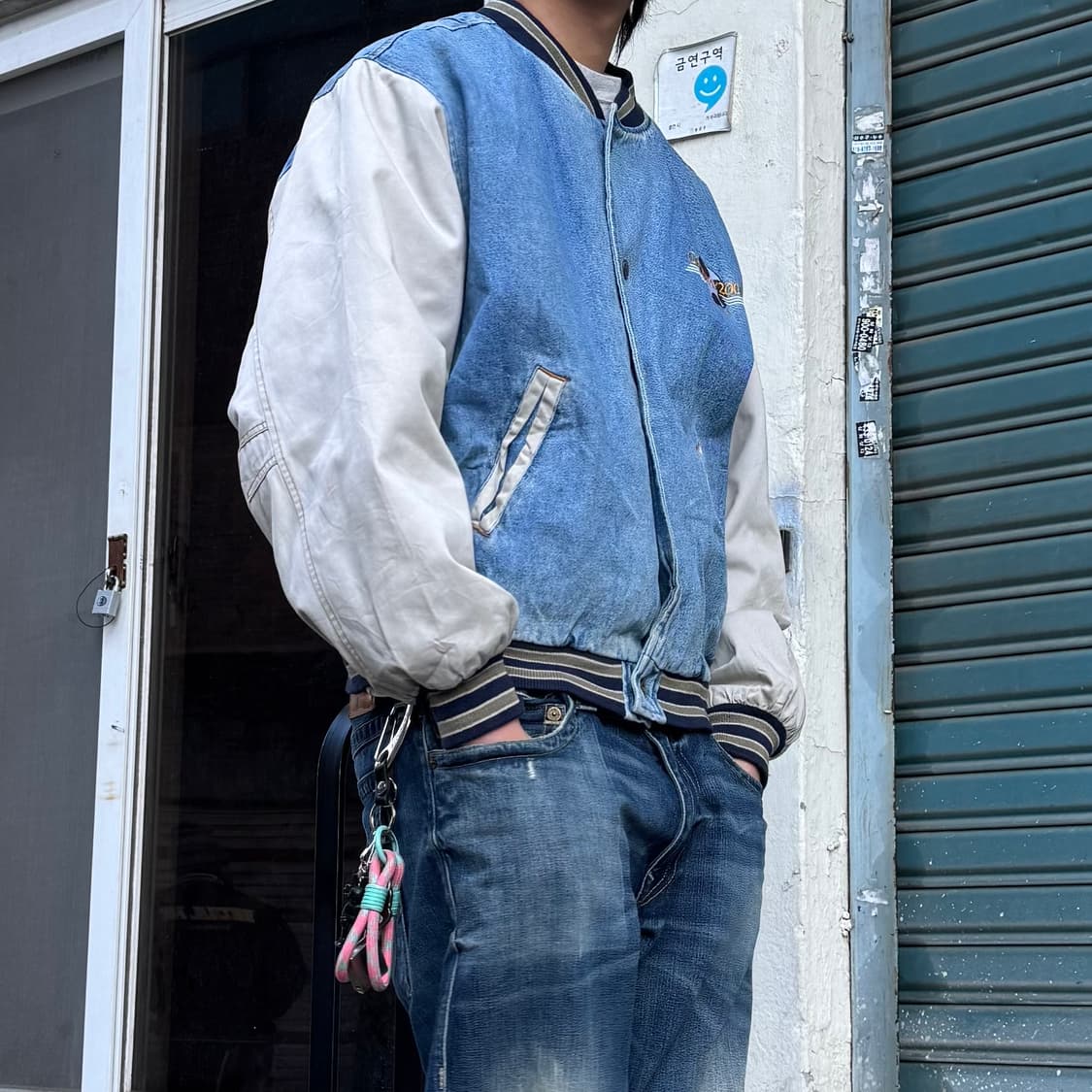 Dickies 데님 바시티자켓 상품이미지3