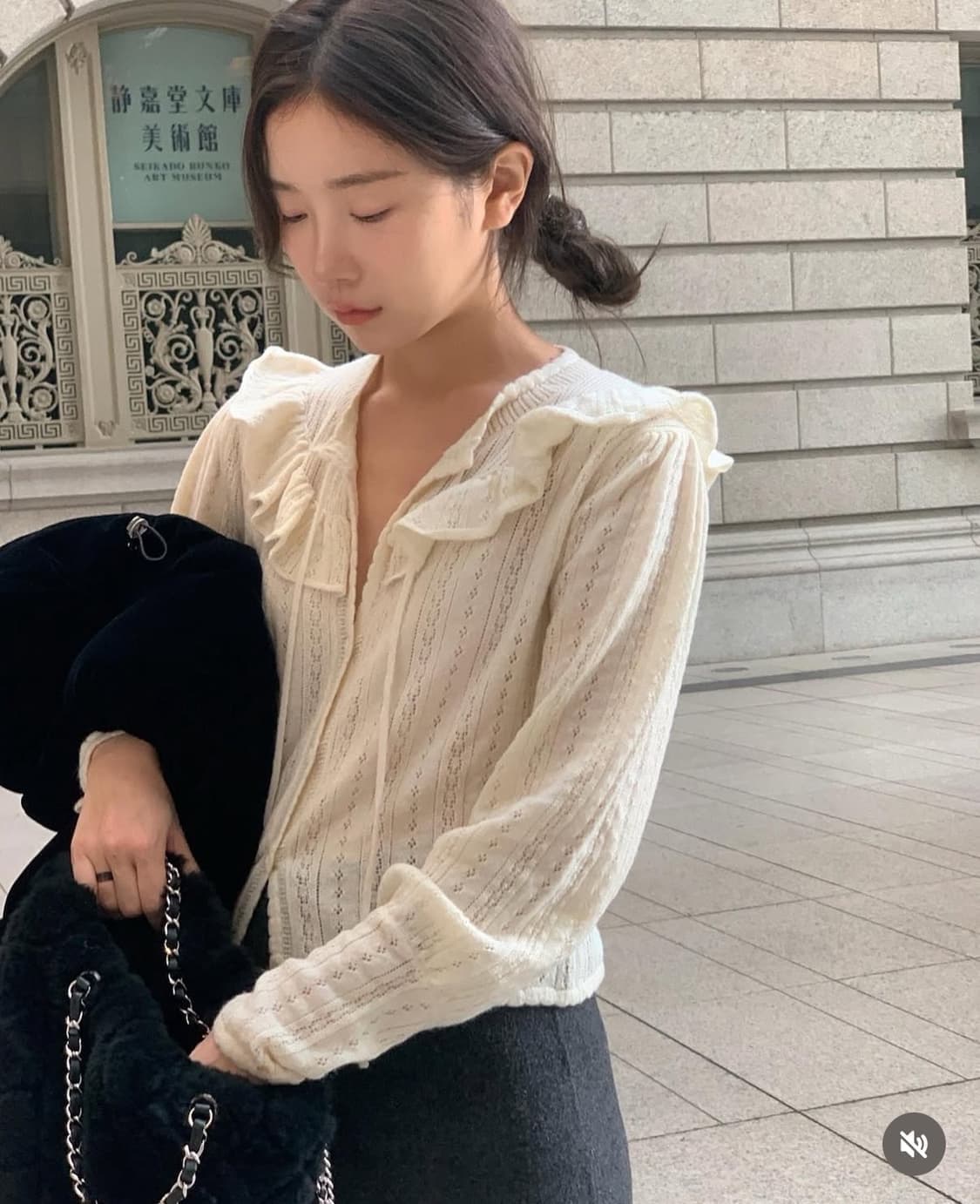 Finni Pointelle Knit Cardigan 상품이미지1