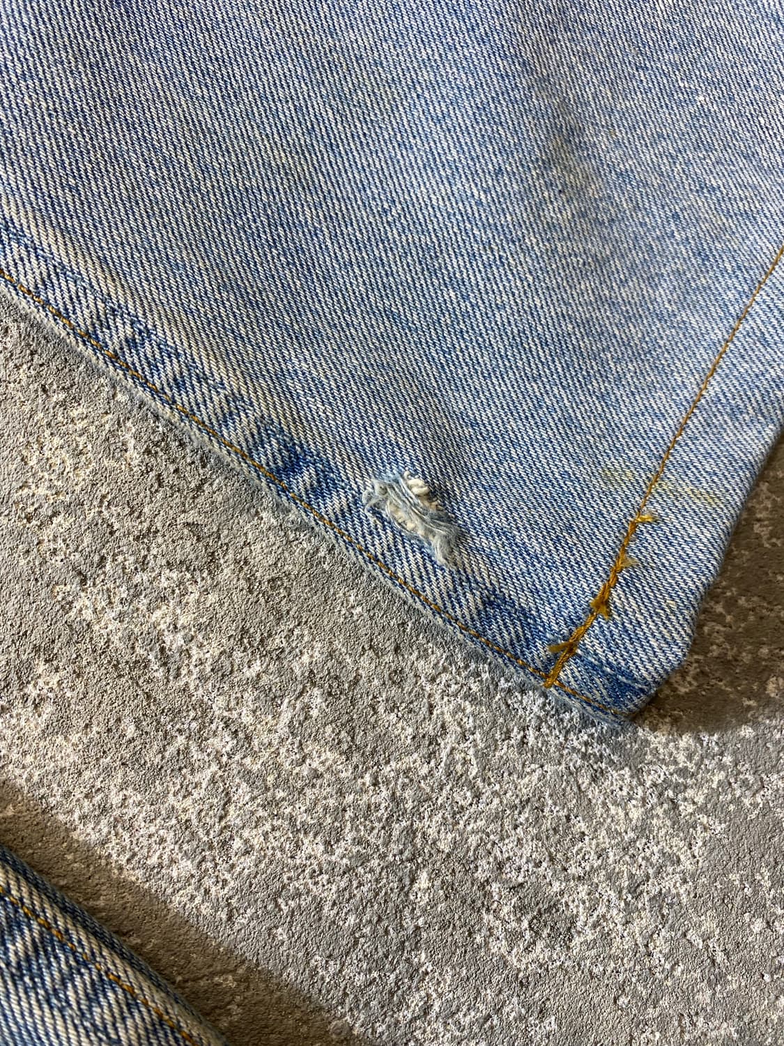 [32] 90s Levi's 501 리바이스 USA 페인팅 데님팬츠 상품이미지4