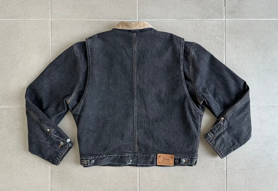 90s 빈티지 폴로 덩가리 자켓 블랙 L 상품이미지2