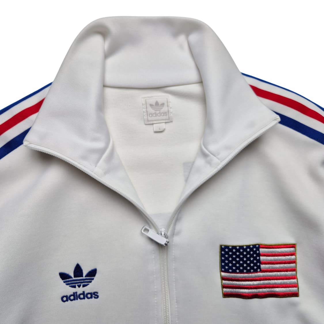 [L] 아디다스 USA 트랙탑 져지 화이트 상품이미지5