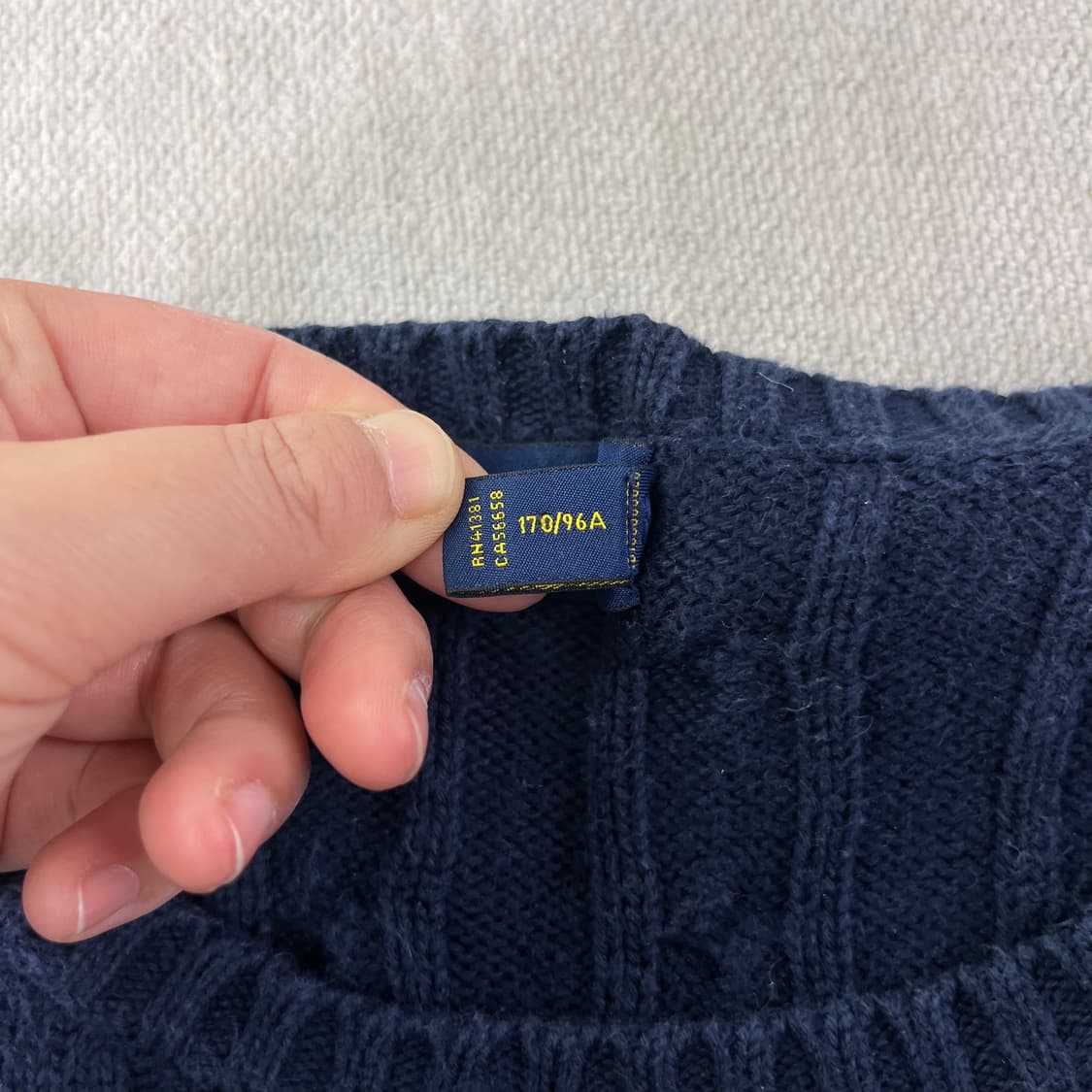 95 폴로 랄프로렌 꽈배기 네이비 니트 상품이미지4