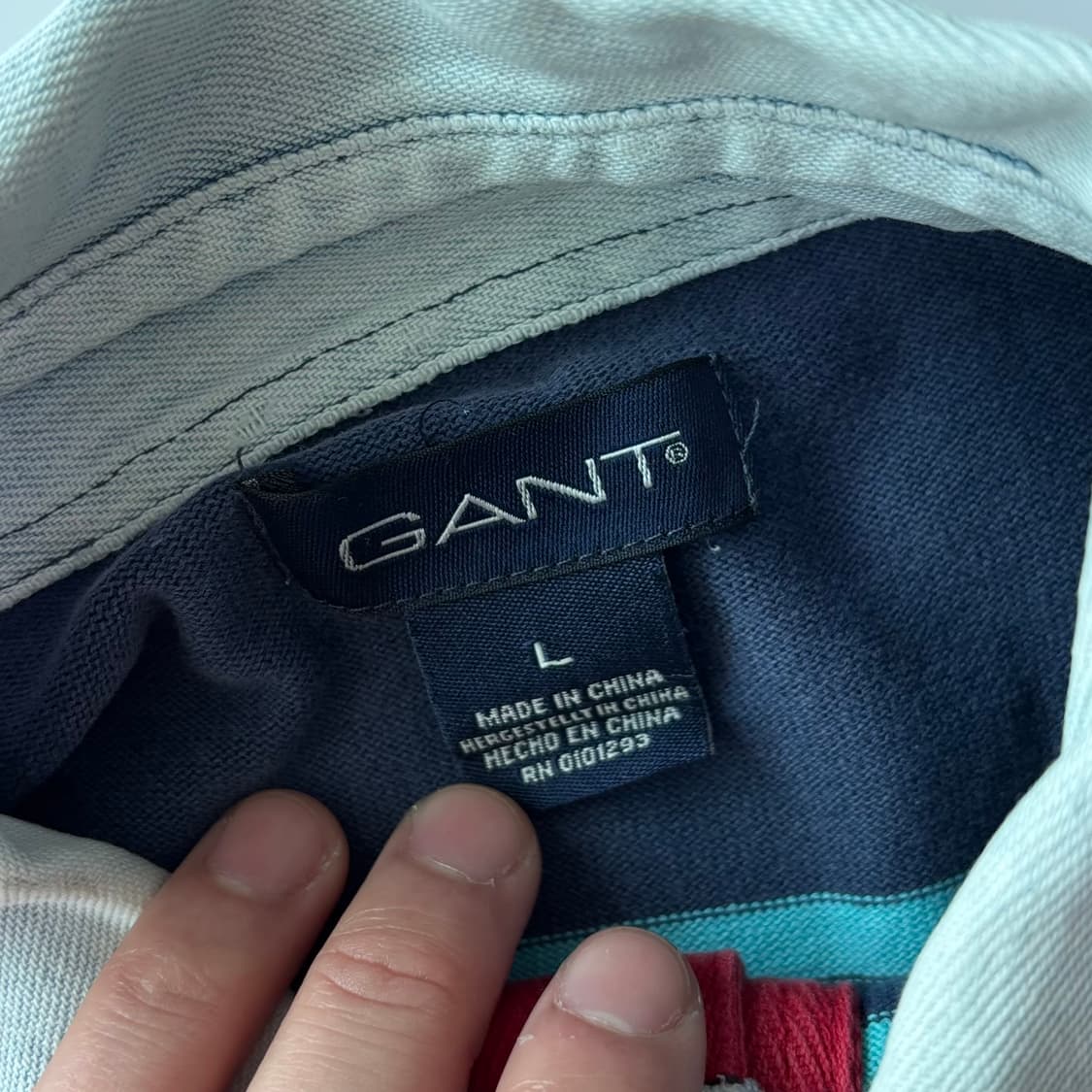 간트(GANT) 헤리티지 스트라이프 럭비 셔츠 상품이미지3