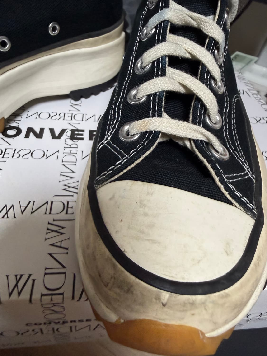 컨버스 런스타 하이크 JW 앤더슨 블랙 [250] 상품이미지5