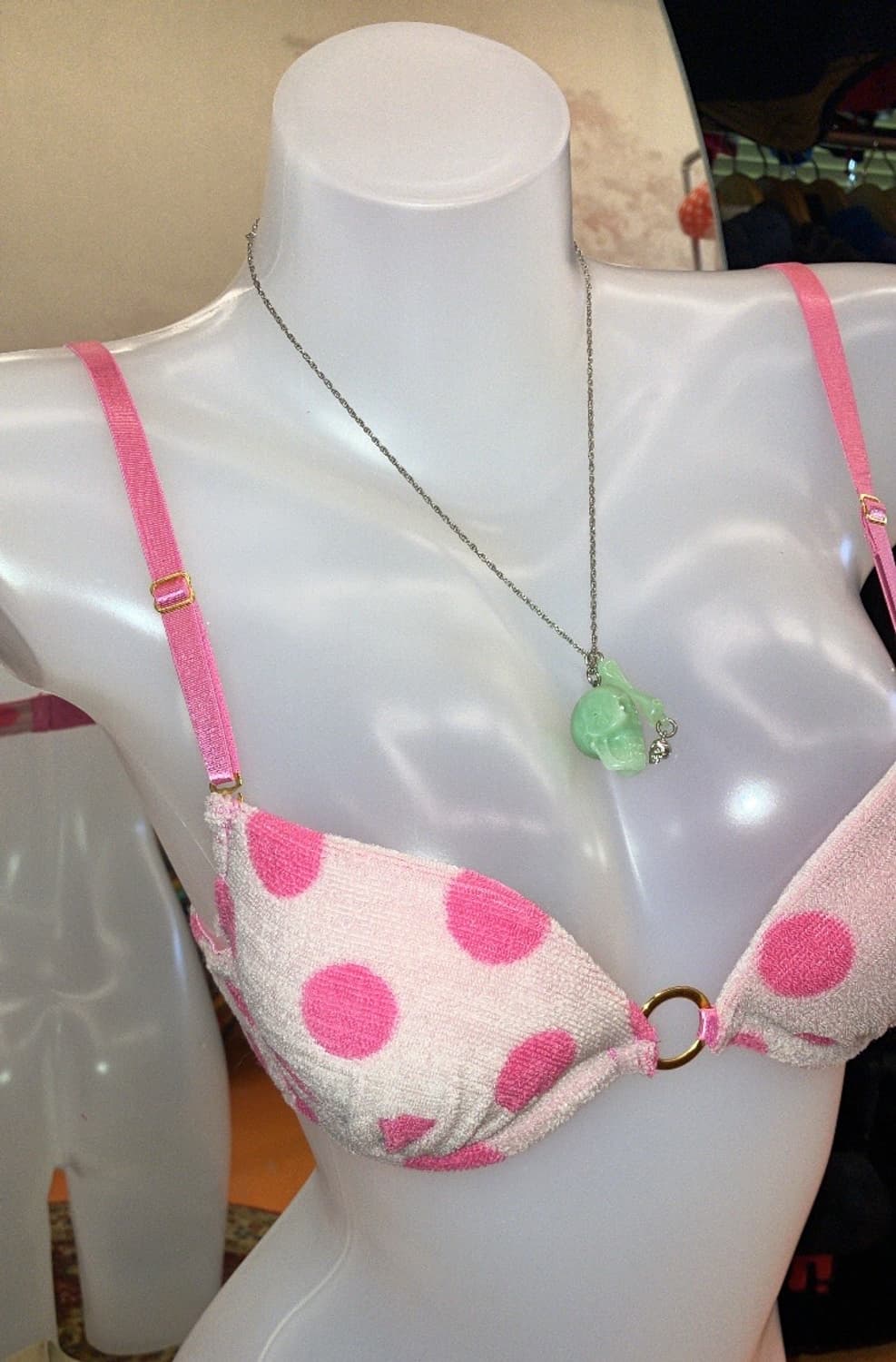 mint skull necklace 상품이미지2
