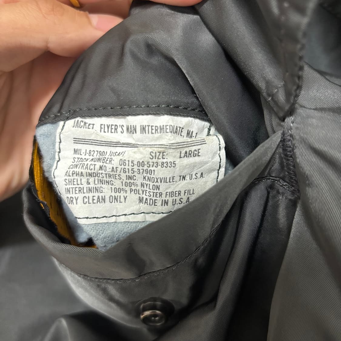 90s 알파 인더스트리 ma-1 상품이미지4