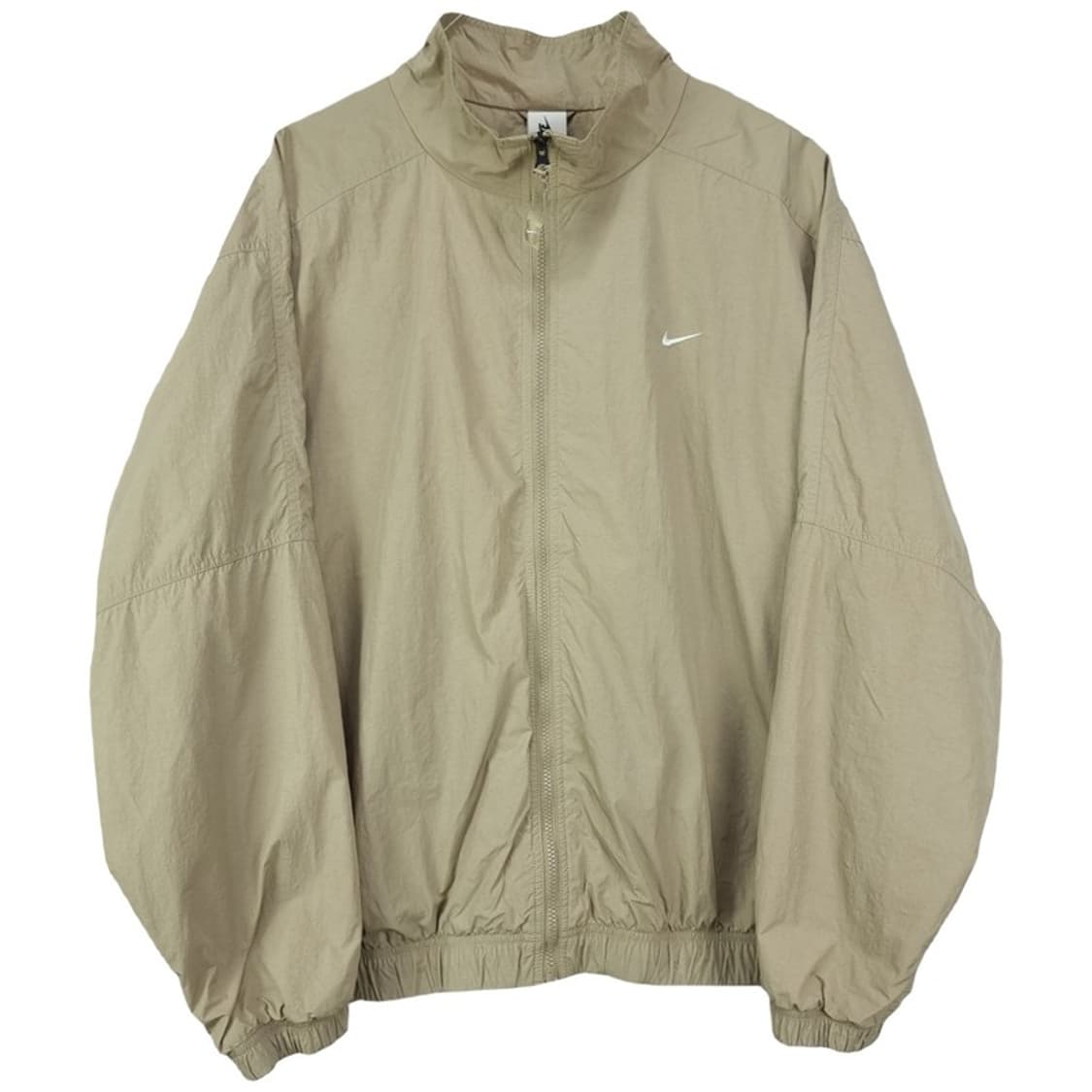 [나이키] 스우시 자수 오버핏 집업 바람막이 자켓 카키베이지 M18787 상품이미지2