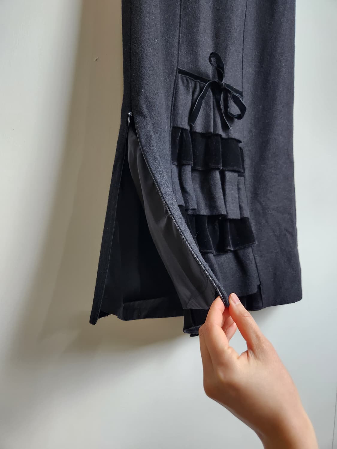 (johanex)벨벳 롱 스커트 상품이미지9