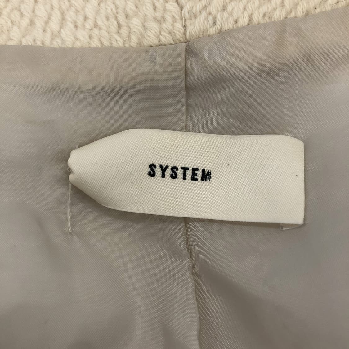 시스템 한섬 앙고라 양모 크림코트 82-94-160  상품이미지5