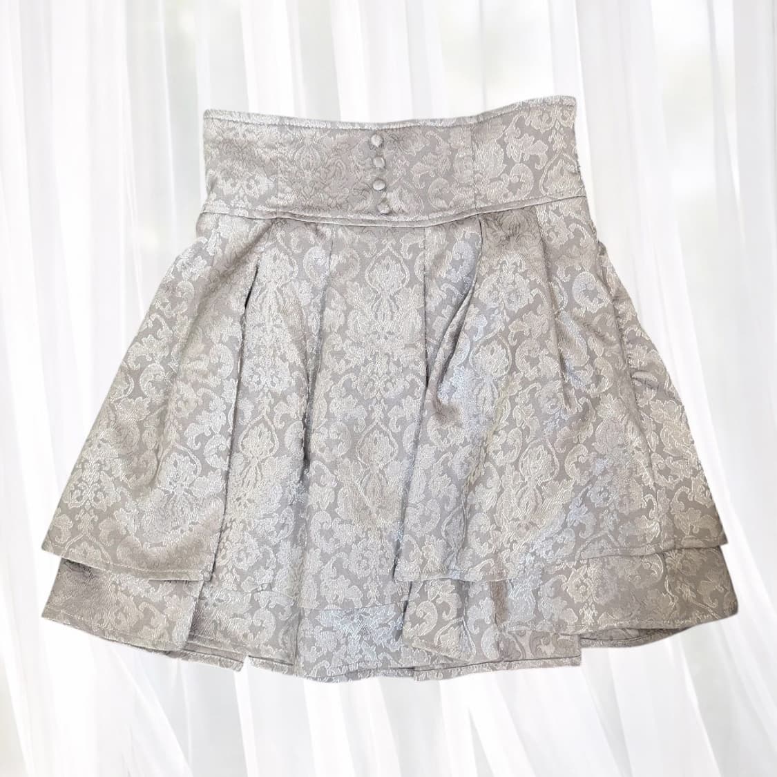 에블린 evelyn 더블 플레어 스커트 양산형 지뢰계 스나계 상품이미지1