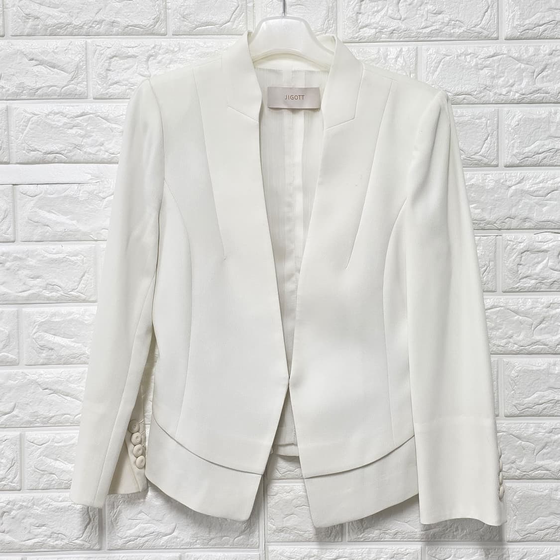 택포// 지고트 화이트 여성 자켓 S 상품이미지1
