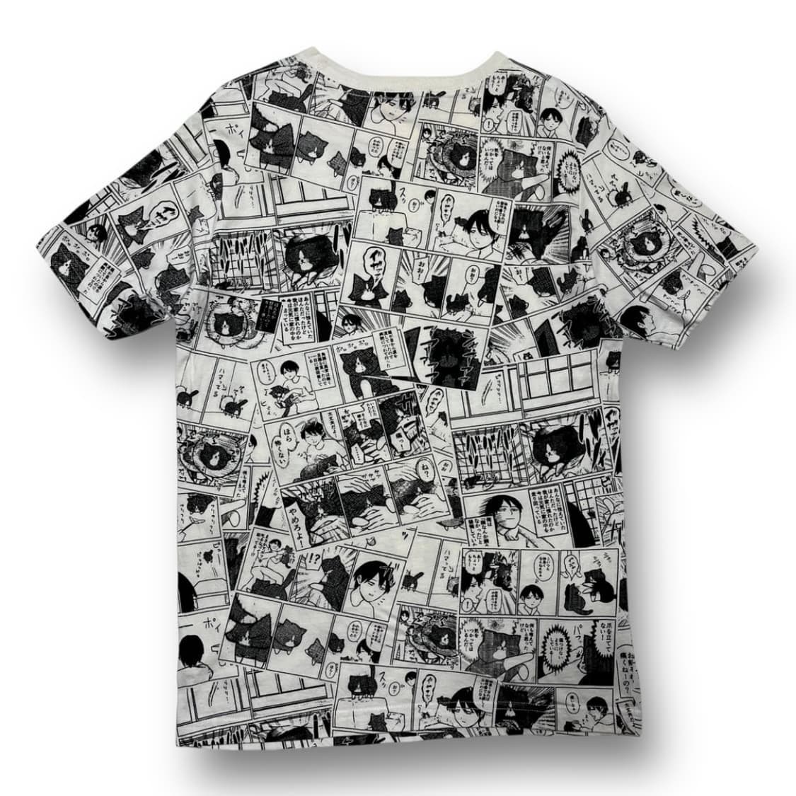코코이케 츠요시와 고양이 냥! 프린트 빈티지 티셔츠 상품이미지3