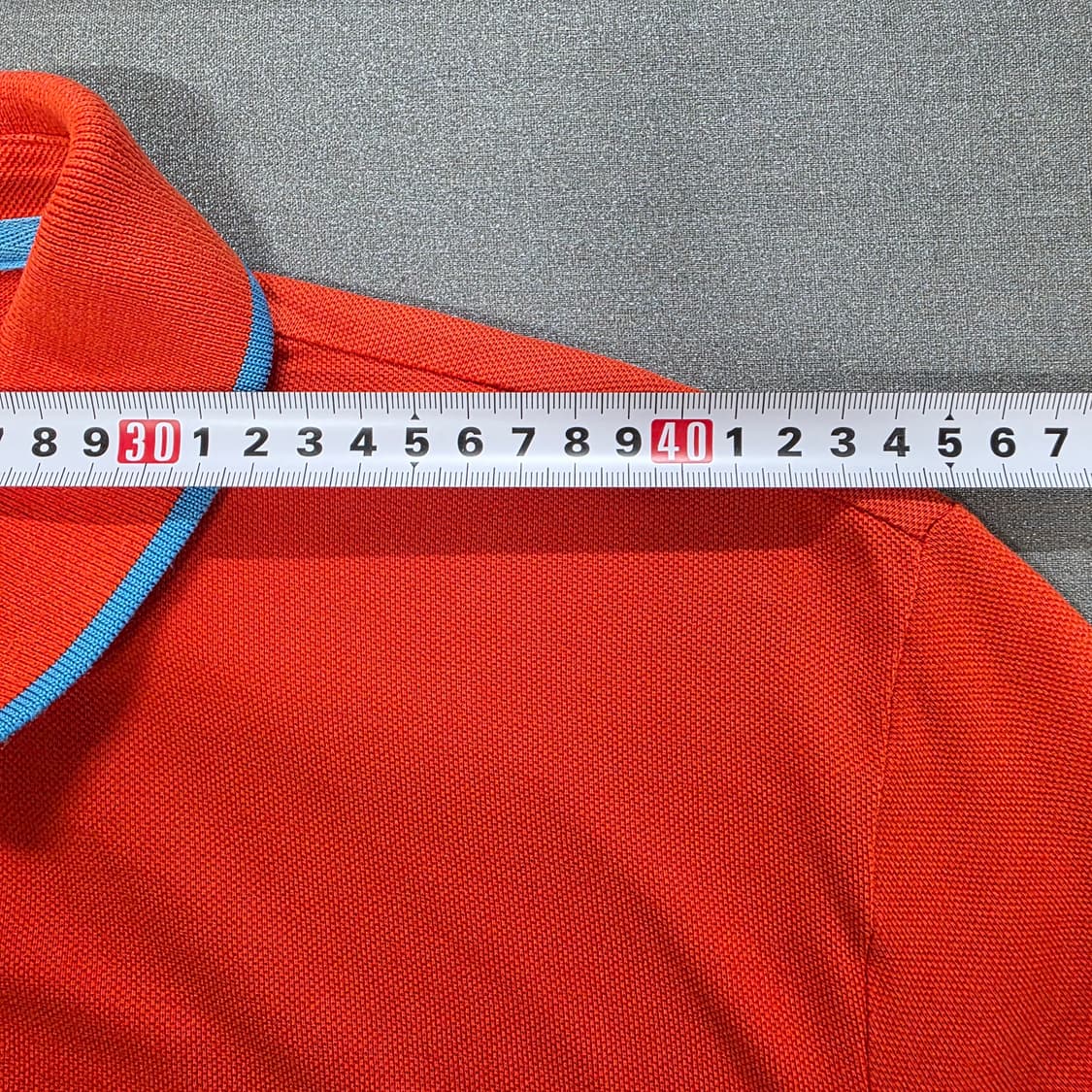 XL 푸마 오렌지 배색 반팔 카라티셔츠 상품이미지4