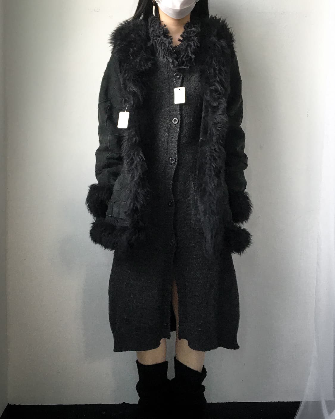 Fake fur point patch work mustang 상품이미지9