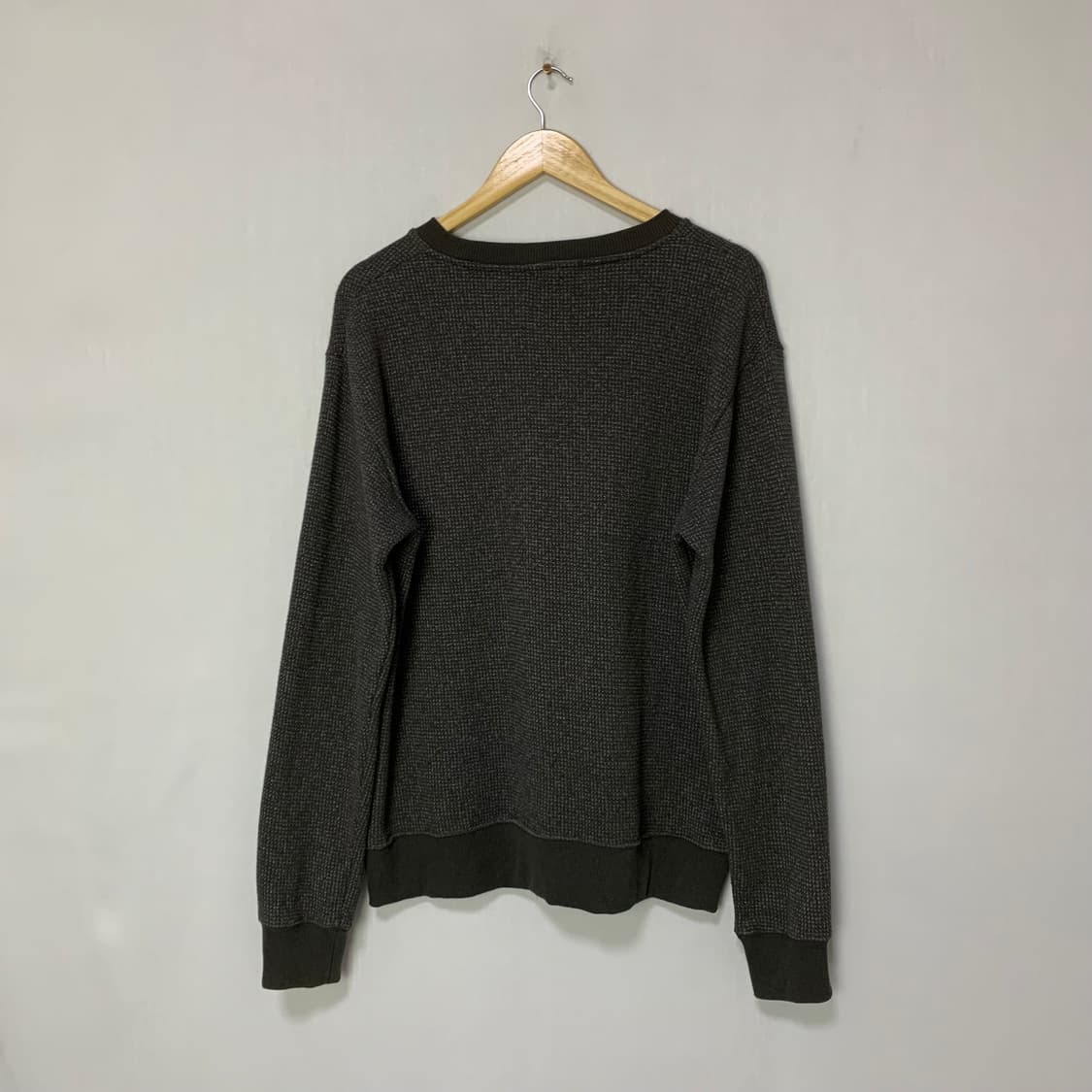 빔즈 Beams 일본 빈티지 긴팔 니트 맨투맨 차콜 L 상품이미지3