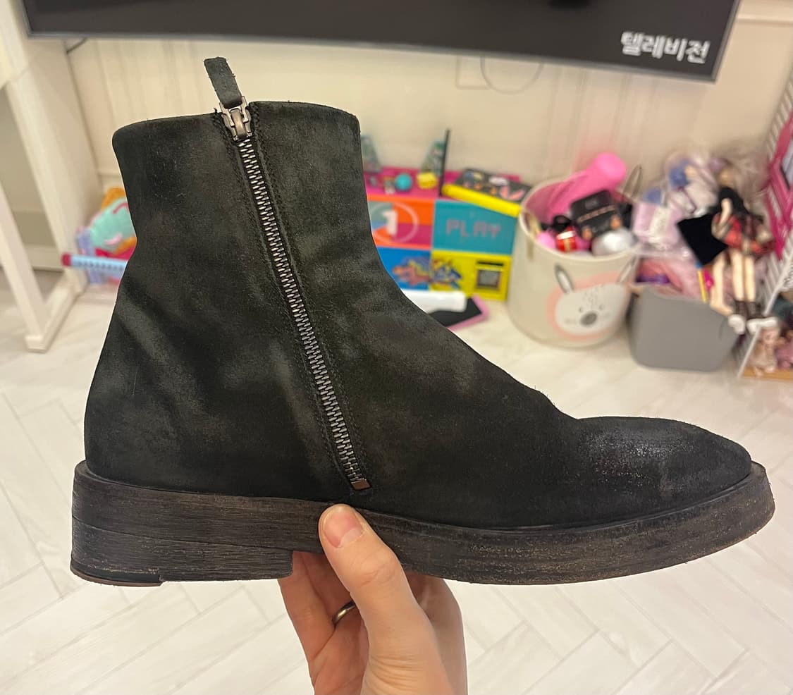 마르셀/스웨이드 집업 부츠/41(270-275) 상품이미지1