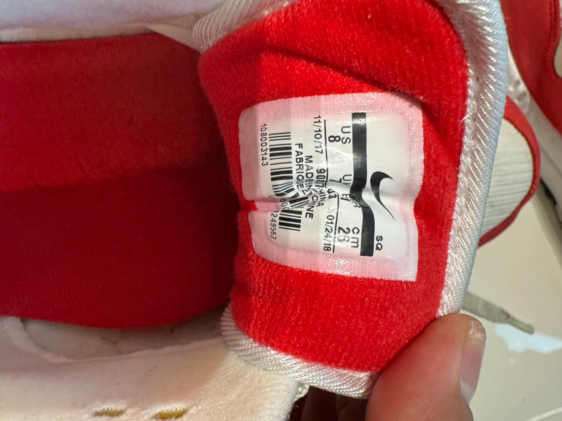 나이키 에어맥스 1 OG 화이트/유니버시티 레드 컬러 상품이미지2