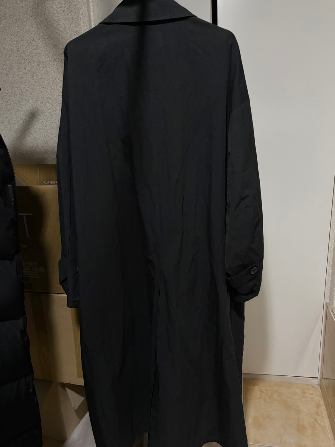 ALL OVER 블랙 오버사이즈 맥코트 상품이미지2