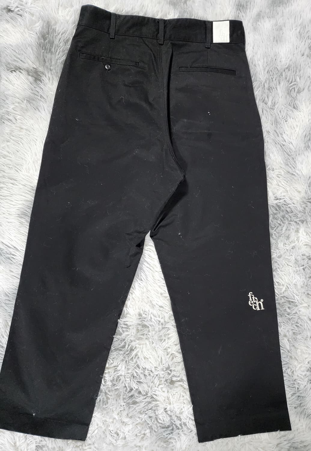 페치선데이 블랙 와이드 팬츠 상품이미지2