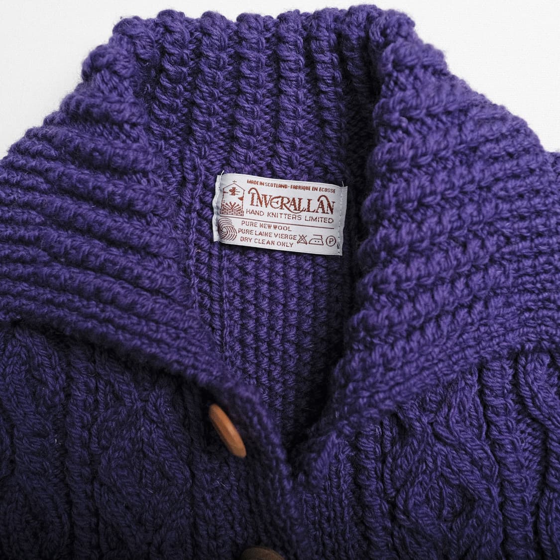 인버알란 럼버 카디건-퍼플 사이즈 추천 44-55 상품이미지5