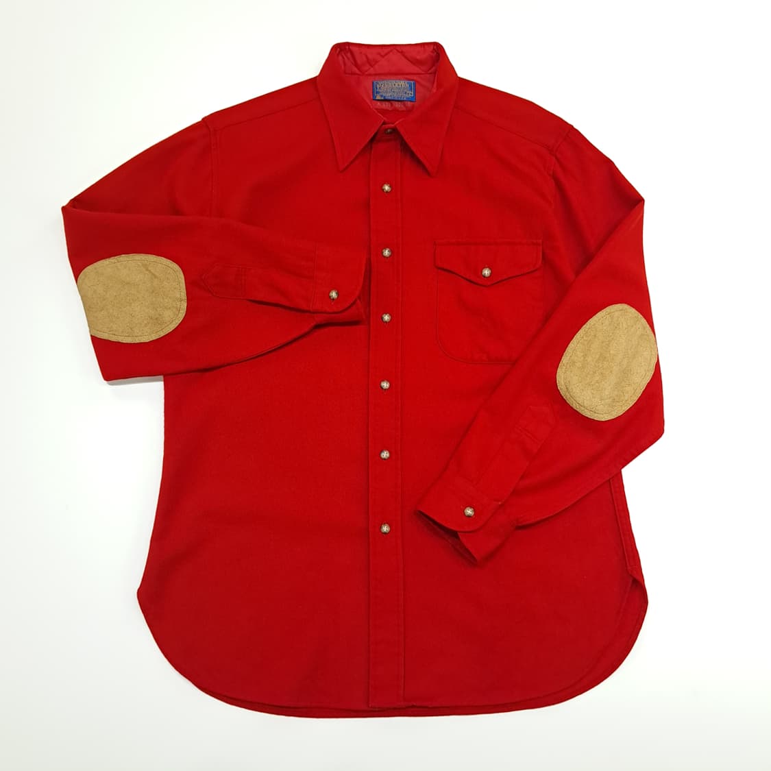 CN924 L 펜들턴 USA 레드 엘보패치 버진울 플란넬 긴팔 셔츠 남방 상품이미지2