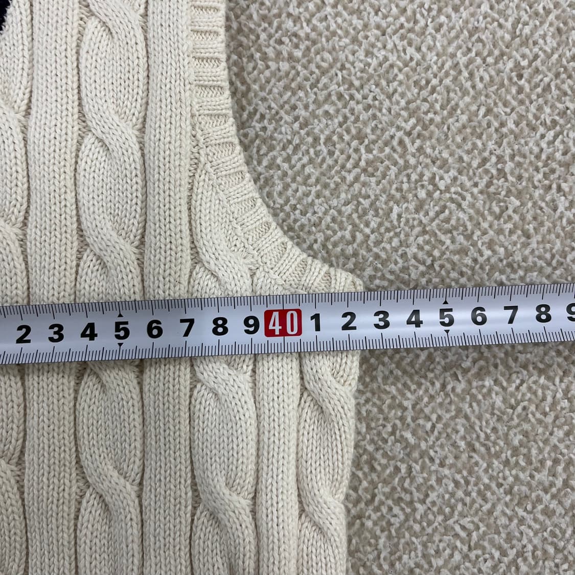 M 랄프로렌 여성 케이블 니트 조끼 0129M1 상품이미지6