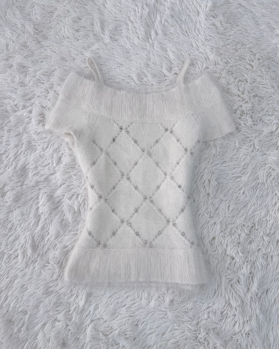 화이트 페어리 오프숄더 니트 상품이미지1