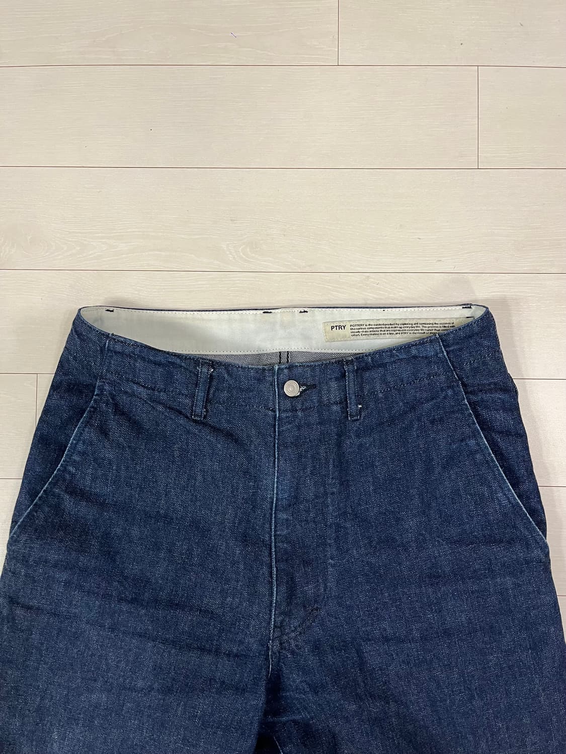 [포터리]원 워시드 와이드 데님팬츠_블루(1 size) 상품이미지3