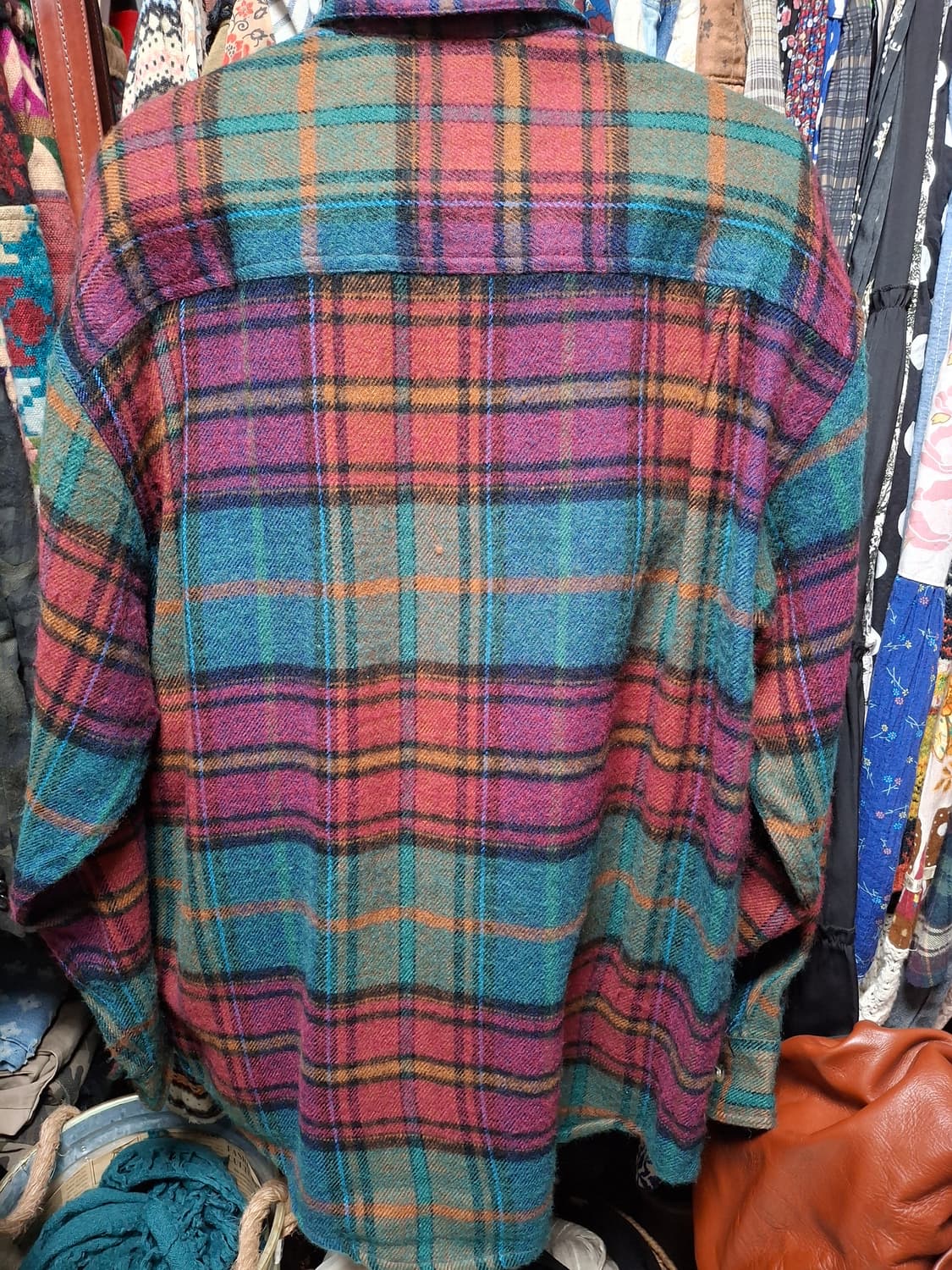 (마지막특가) 빈티지 멀티컬러 체크 셔츠 F 상품이미지4